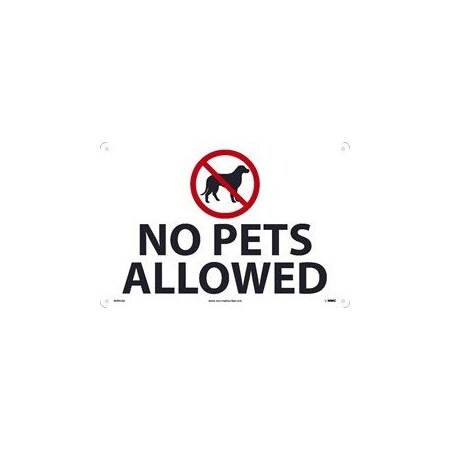 Nmc NO PETS ALLOWED, ADHESIVE VINYL,  M494P